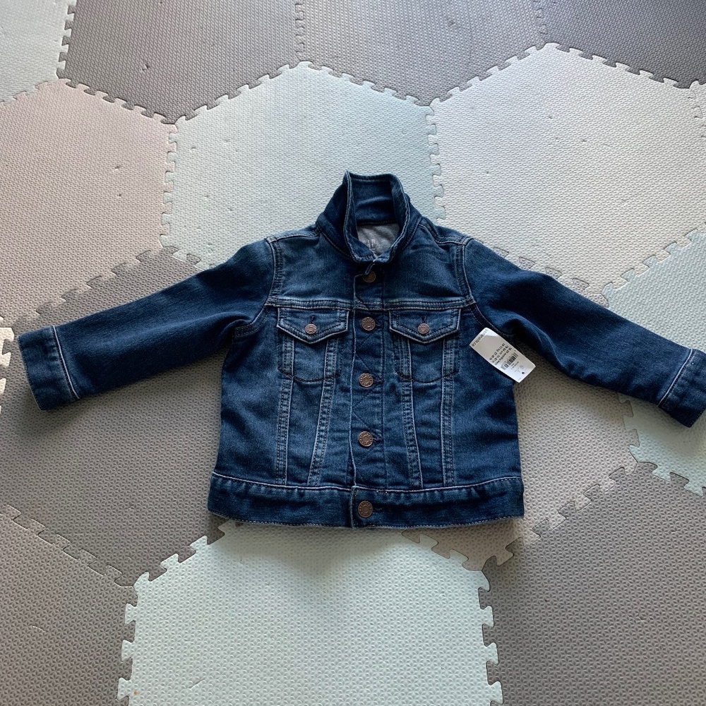 Gap lined denim toddler jacket